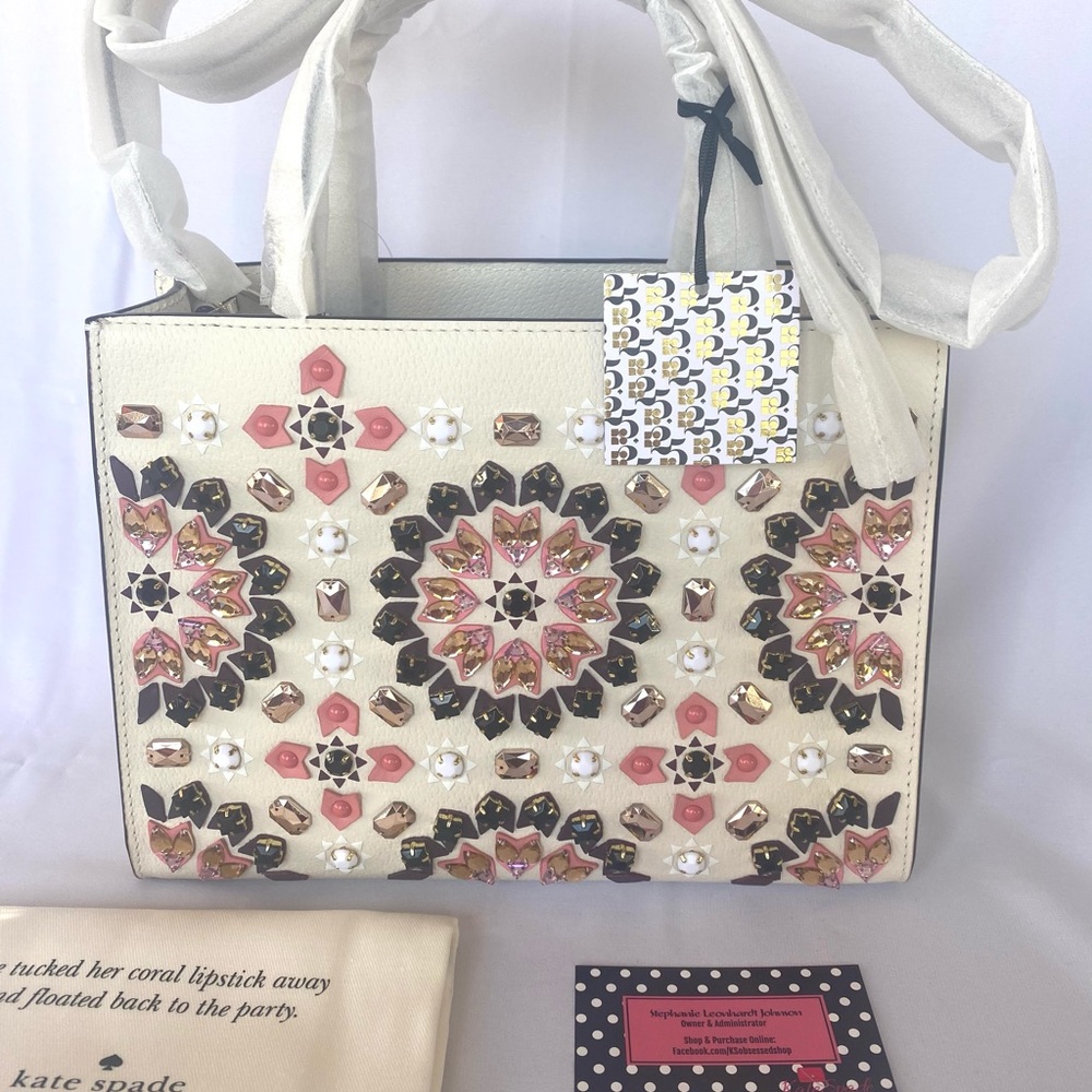 NWT Kate Spade Thompson Street Embellished Sam Cement PXRU9098